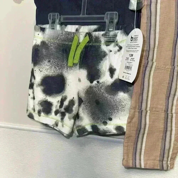 NWT! Lot of 3! Baby Boy Clothes Sets 12M Green White Tan Disney - Picture 7 of 9